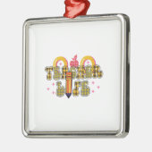 Leven leraar metalen ornament (Links)