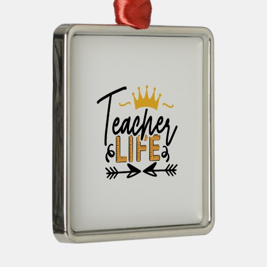 Leven leraar metalen ornament (Rechts)