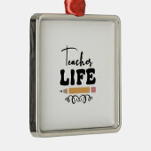 Leven leraar metalen ornament (Rechts)