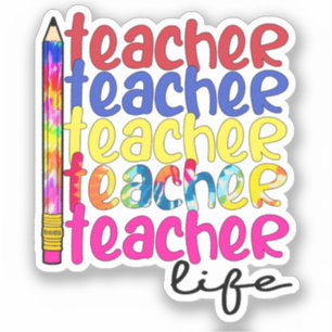 Leven leraar sticker
