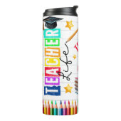 Leven leraar thermosbeker (Gedraaid links)