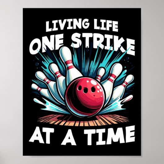 Leven leven, één slag per keer poster (Voorkant)