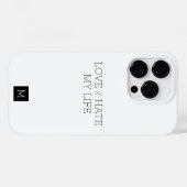 Leven Liefde/Haat Case-Mate iPhone Case (Achterkant (horizontaal))