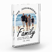 Leven & Liefde Quote Familie Foto & Script Naam Gi (Links)