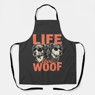 Leven Liefde Woef Hond Liefhebber Schort