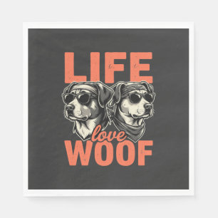 Leven Liefde Woef Hond Liefhebber Servet