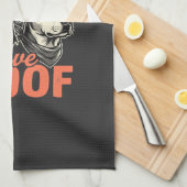 Leven Liefde Woef Hond Liefhebber Theedoek (Quarter Fold)