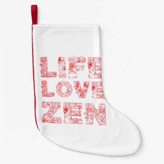 Leven, liefde, Zen Kleine Kerstsok (Voorkant)
