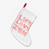 Leven, liefde, Zen Kleine Kerstsok (Voorkant (Hangend))