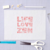 Leven, liefde, Zen Tissuepapier (Craft)