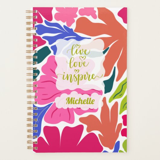 Leven, liefhebben, Motivatie inspireren Planner (Voorkant)