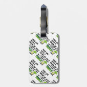 Leven, Limoen, zout, TEQUILA! Cocktail Humor Bagagelabel (Achterkant verticaal)