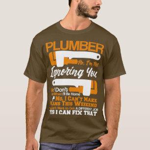 Leven loodgieter Nee ja ik kan dat sanitair repare T-shirt