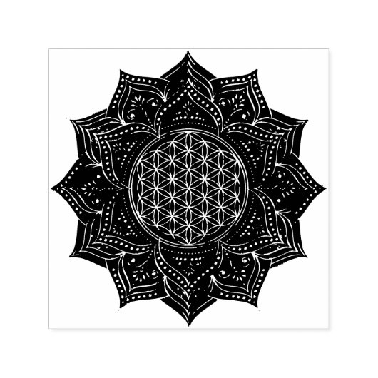 Leven - LOTUS ornamenten goud I Zelfinktende Stempel (Design)