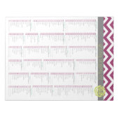 Leven. Meer georganiseerd. Tearpad van de Grocery  Notitieblok (Voorkant)