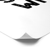 Leven meer gevoelen met gepunte tanden poster (Hoek)