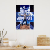 Leven meer overvloed - 28 x 20 poster (Keuken)