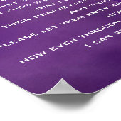 Leven met Alzheimer's Prayer Poster (Hoek)