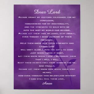 Leven met Alzheimer's Prayer Poster