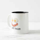 Leven met Bacon Tweekleurige Koffiemok (Voorkant links)