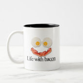Leven met Bacon Tweekleurige Koffiemok (Links)