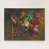 Leven met bloemen in de Griekse Vase Van Os 1817 Legpuzzel (Horizontaal)