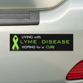 Leven met de ziekte van Lyme Bumpersticker (Op auto)