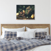 Leven met druiven en Pomegranaat Canvas Afdruk (Insitu (Slaapkamer))