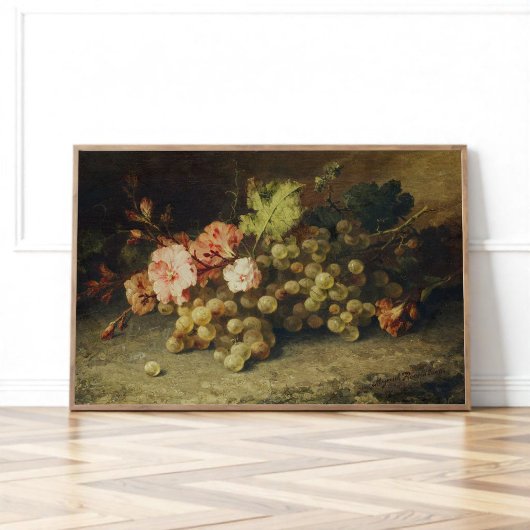 Leven met druiven poster