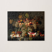 Leven met druivenolie op Canvas Legpuzzel (Horizontaal)