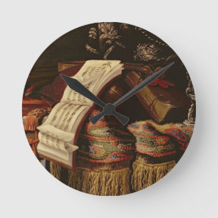 Leven met een boek over muziek ronde klok