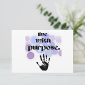 Leven met een doel RSVP kaartje (Staand voorkant)