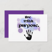 Leven met een doel RSVP kaartje (Voorkant / Achterkant)