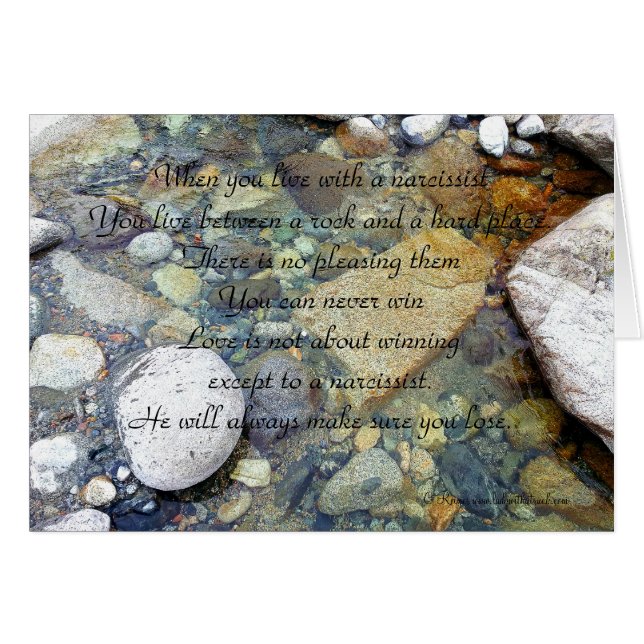 Leven met een Narcissistiekaart (Voorkant Horizontaal)