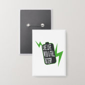 Leven met een Volle Batterij Button (Voorkant / Achterkant)
