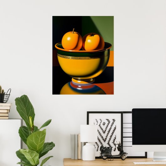 Leven met fruit - canvas art afdrukken poster (Thuiskantoor)