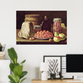 Leven met fruit en kaas poster (Thuiskantoor)
