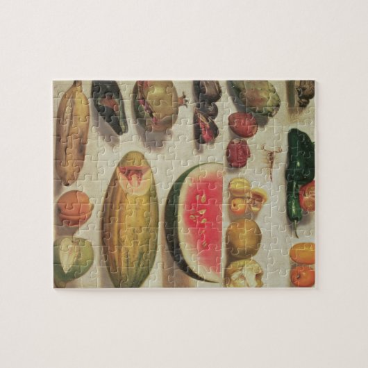 Leven met fruit en snoep legpuzzel (Horizontaal)