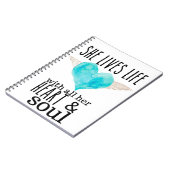 Leven met hart en ziel dagboek voor haar notitieboek (Linkerzijde)