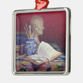 Leven met hoofd Voltaire Metalen Ornament (Links)
