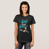 Leven met Husky T-shirt (Voorkant volledig)