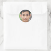 Leven met intentie ronde sticker (Tas)
