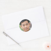 Leven met intentie ronde sticker (Envelop)