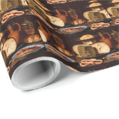 Leven met kaas, amandelen en sieraden cadeaupapier (Rol Hoek)