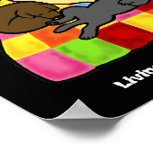 Leven met Labradors Cartoon Poster (Hoek)