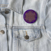 Leven met levensregels ronde button 5,7 cm (In situ)