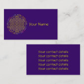 Leven met levensregels visitekaartje (Voorkant / Achterkant)