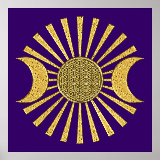 Leven met maan poster (Voorkant)