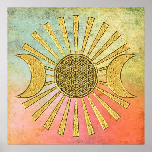 Leven met maan poster (Voorkant)