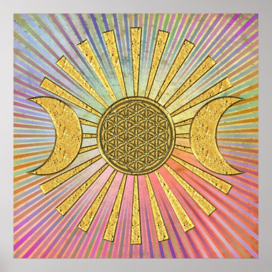 Leven met maan poster (Voorkant)